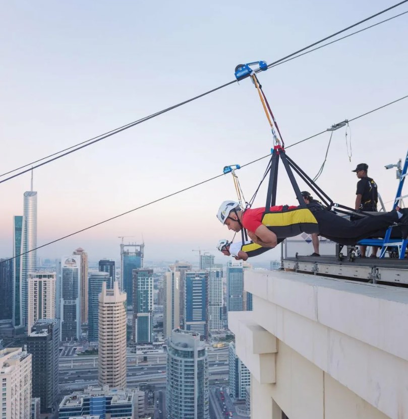 Установка зиплайна)